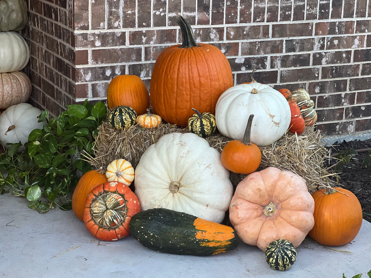 Rustic Hay Bales – Fall Porch & Pumpkin Package Add-On